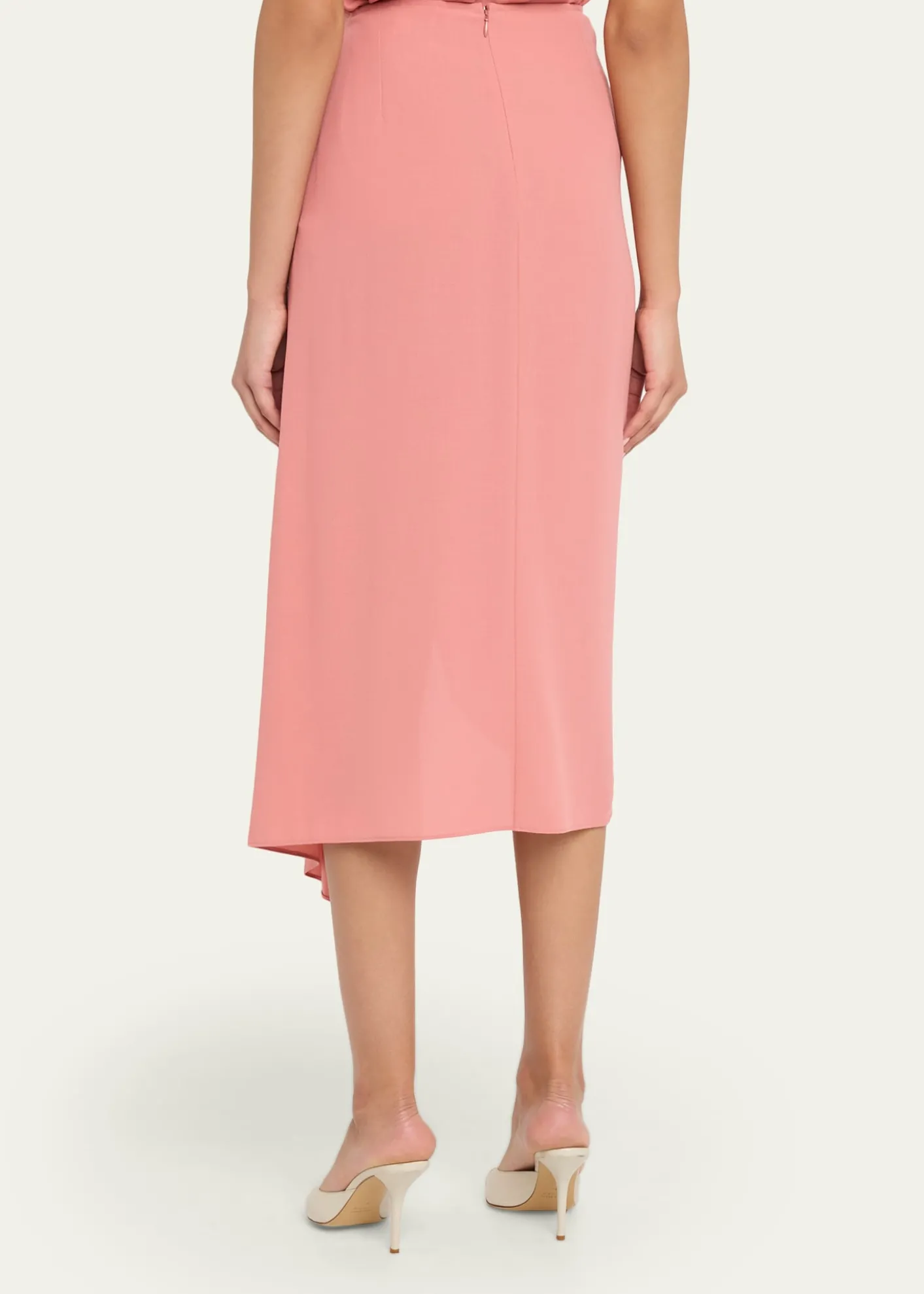 Michael Kors CollectionDraped Fluid Wool Midi Pencil Skirt