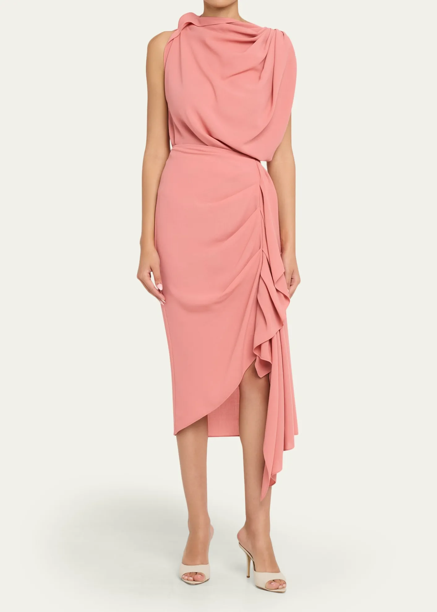 Michael Kors CollectionDraped Fluid Wool Midi Pencil Skirt