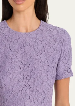 Michael Kors CollectionFloral Lace A-Line Midi Dress