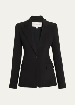 Michael Kors CollectionGeorgina One-Button Wool Blazer