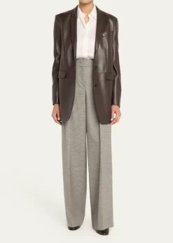 Michael Kors CollectionHansen Charmeuse Button-Front Shirt