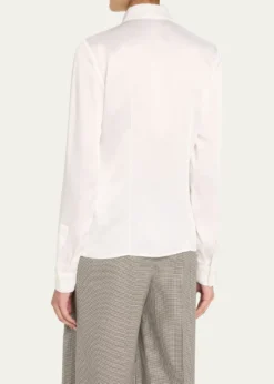 Michael Kors CollectionHansen Charmeuse Button-Front Shirt