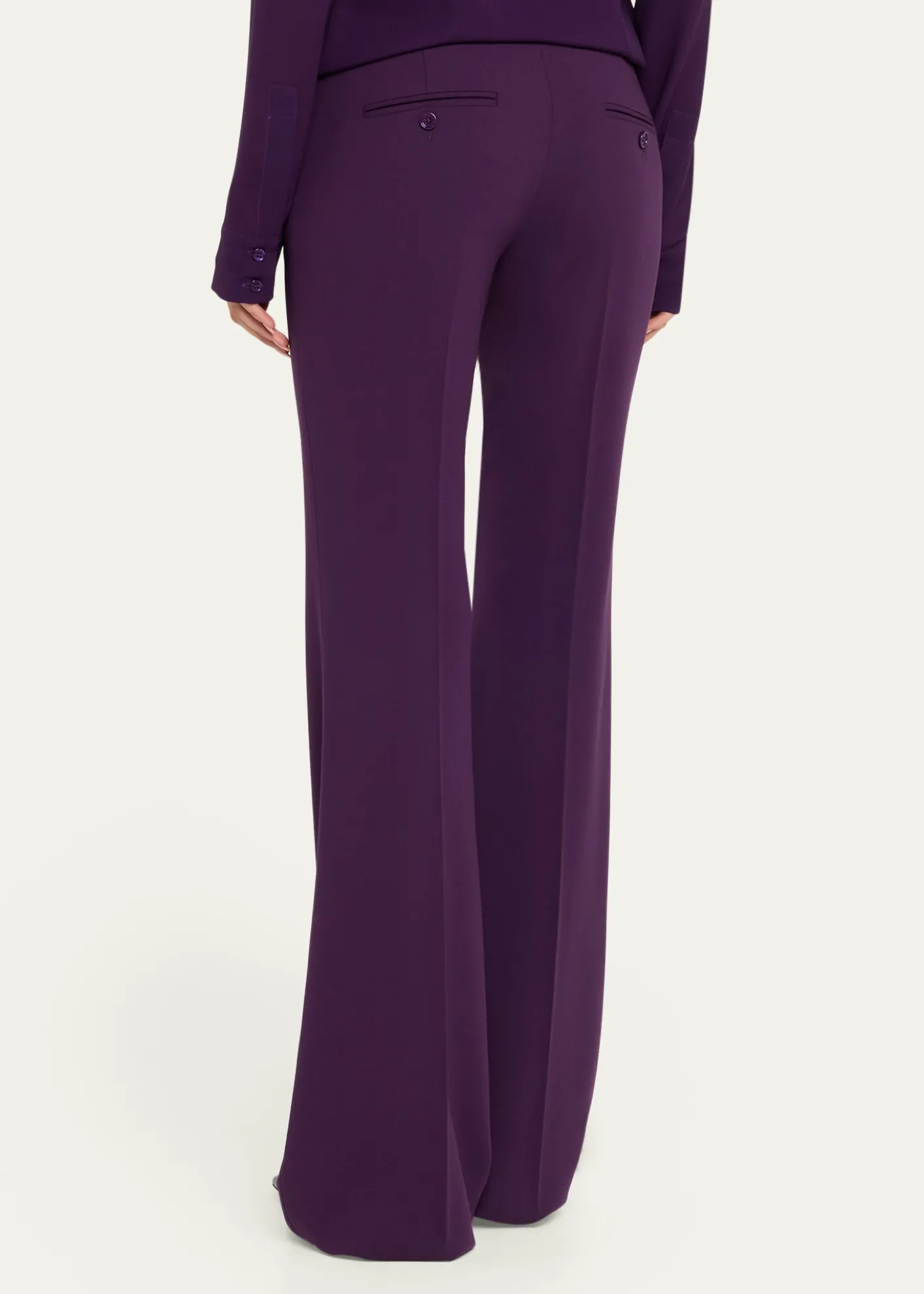Michael Kors CollectionHaylee Flare-Leg Stretch Wool Trousers