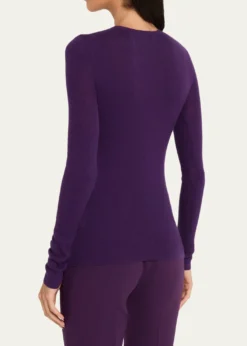 Michael Kors CollectionHutton Ribbed Crewneck Cashmere Pullover