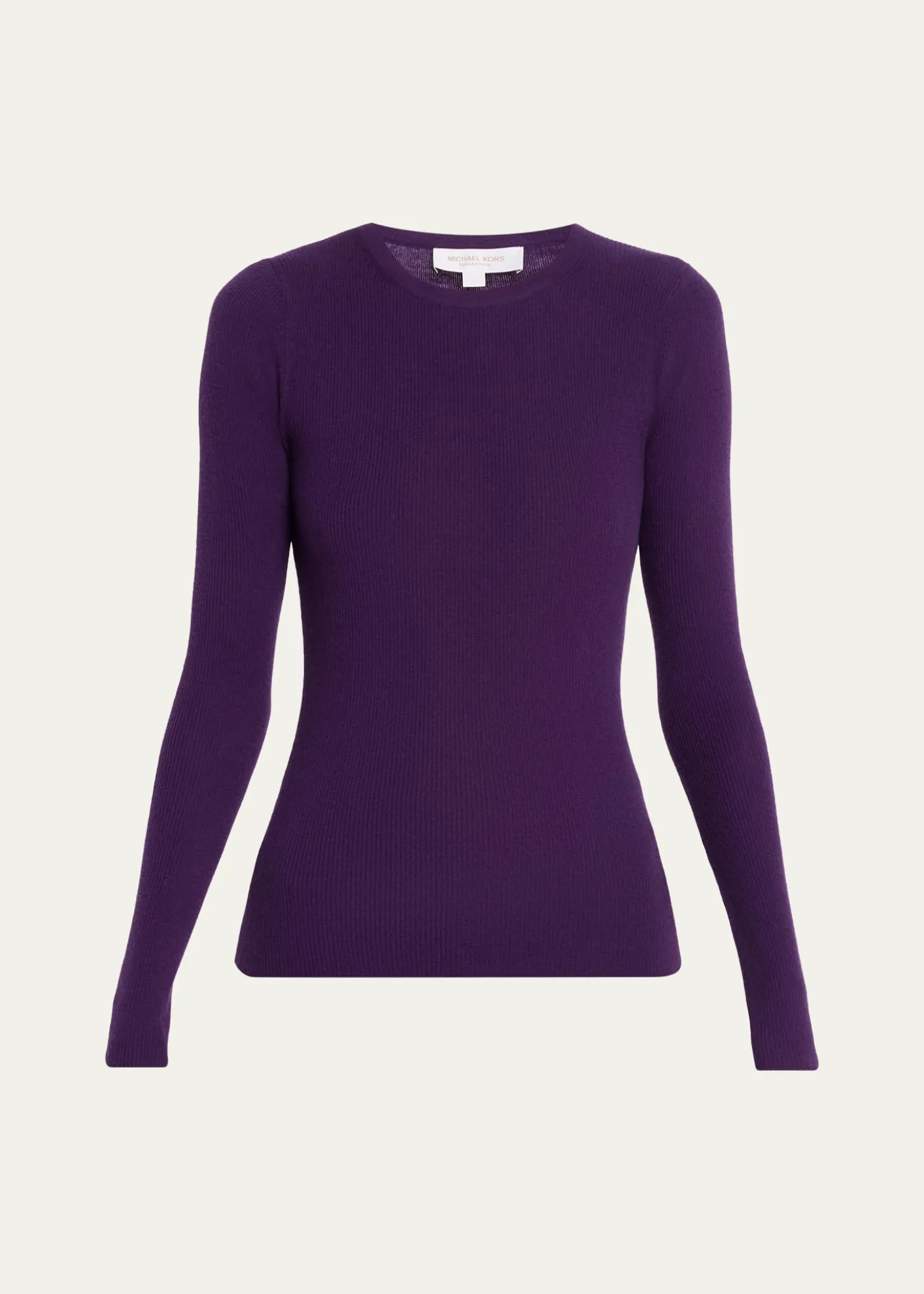Michael Kors CollectionHutton Ribbed Crewneck Cashmere Pullover