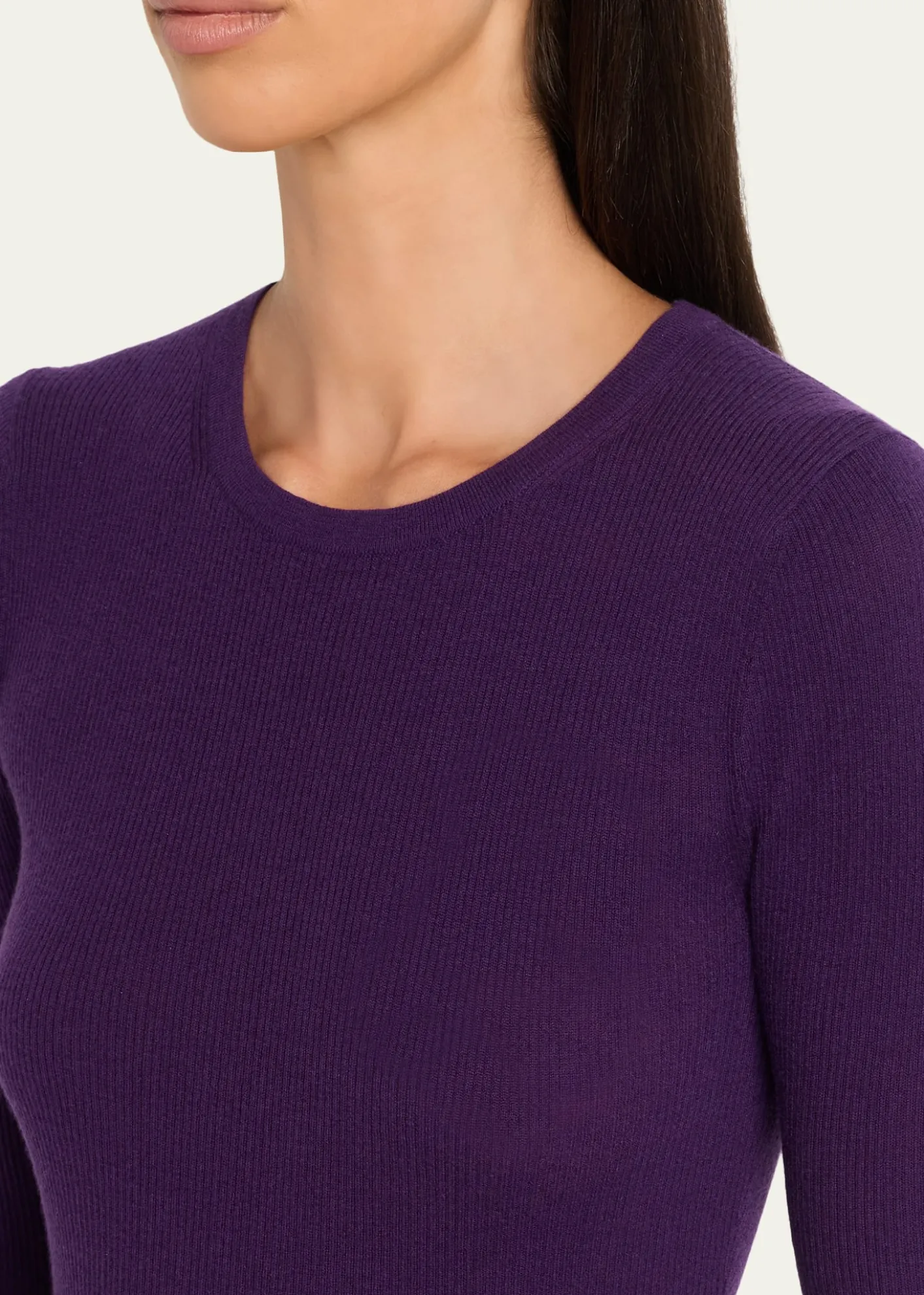 Michael Kors CollectionHutton Ribbed Crewneck Cashmere Pullover