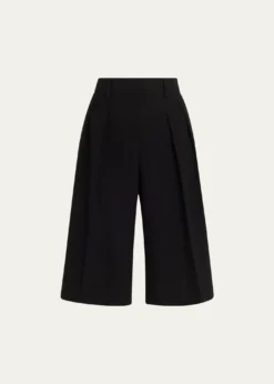 Michael Kors CollectionPleated Wide-Leg Bermuda Shorts