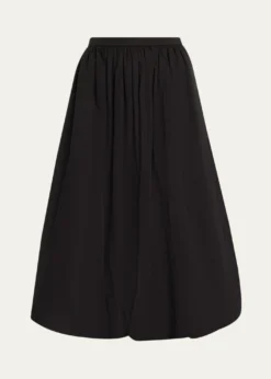 Michael Kors CollectionRuched Cotton Bubble Midi Skirt