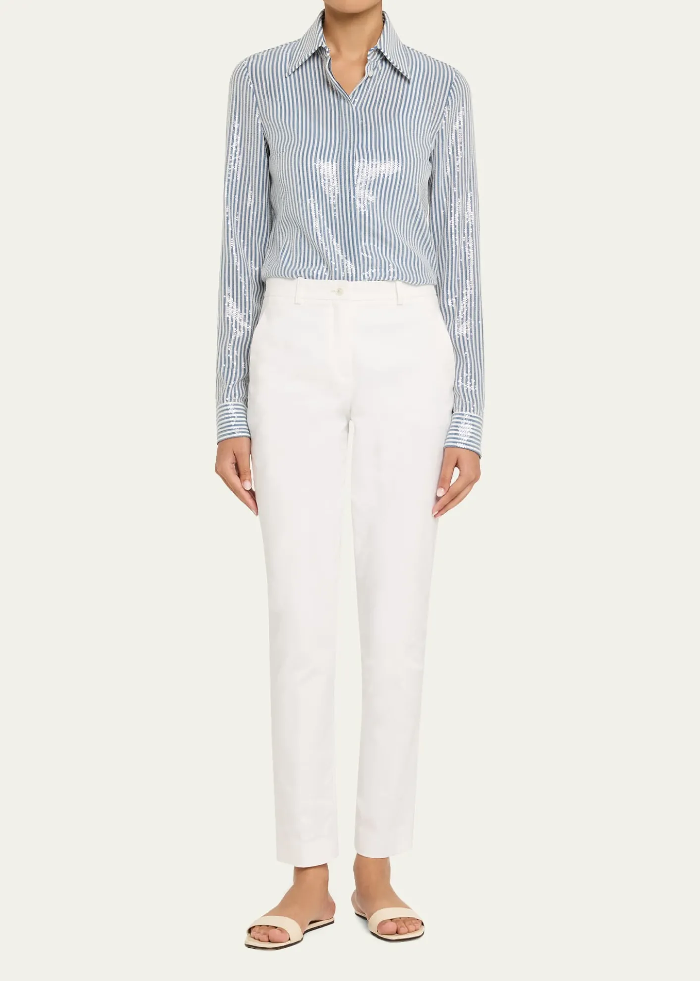 Michael Kors CollectionSamantha Slim Double Crepe Pants