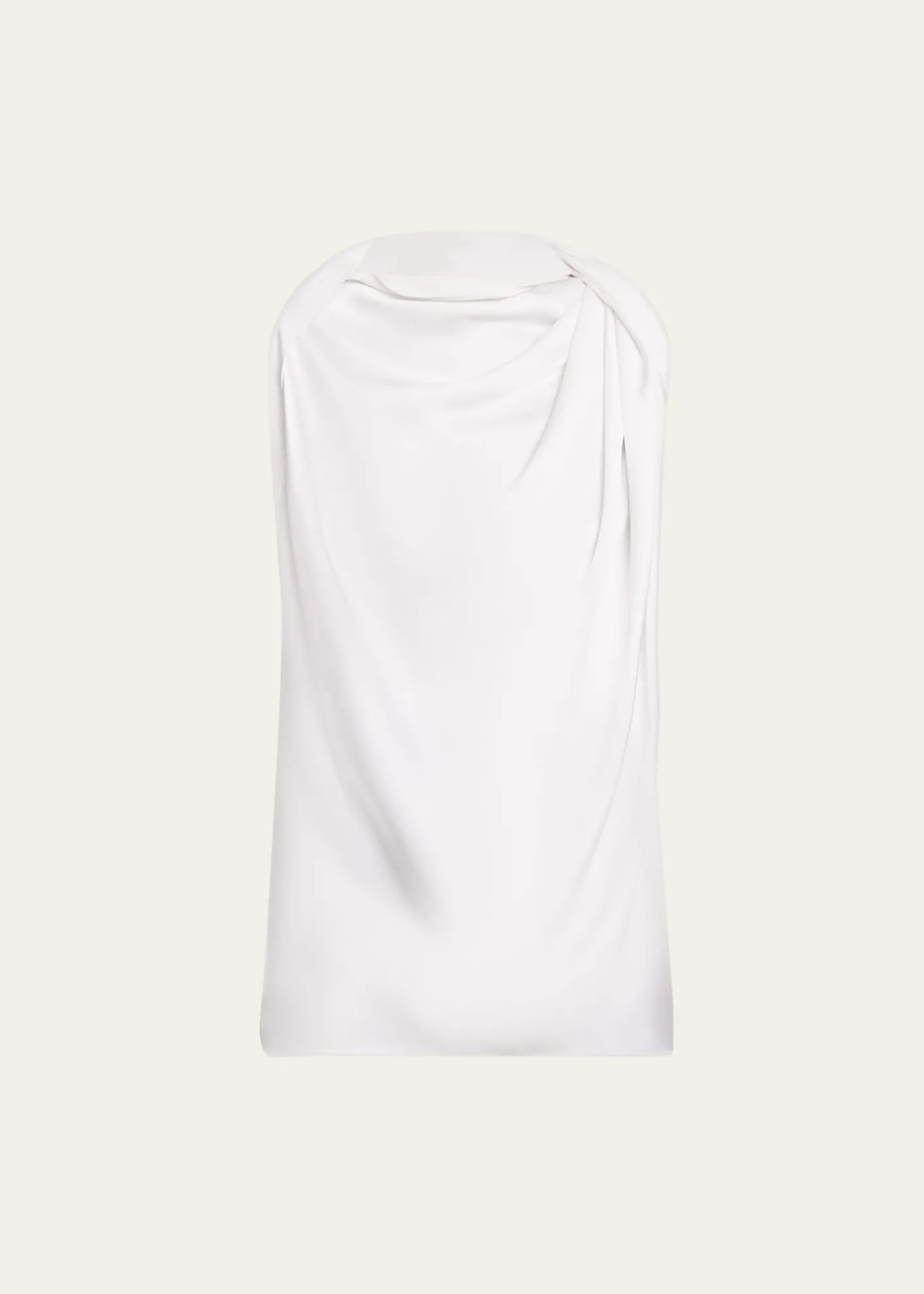 Michael Kors CollectionSleeveless Draped High-Neck Blouse