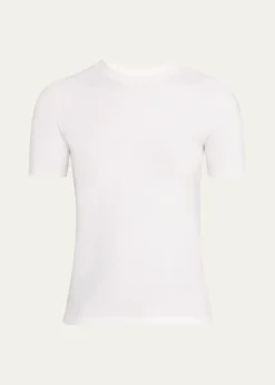 Michael Kors CollectionStretch Viscose Short-Sleeve Sweater