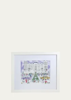 Michael Storrings"Bergdorf Holiday Store" Framed Print