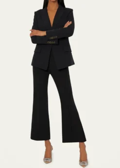 MillyAvery Single-Button Cady Blazer