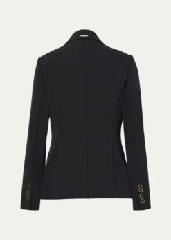 MillyAvery Single-Button Cady Blazer