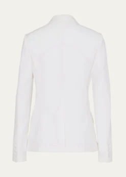 MillyAvery Single-Button Cady Blazer
