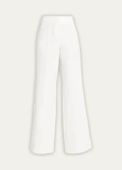 MillyNash High-Rise Wide-Leg Cady Pants