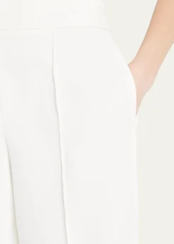 MillyNash High-Rise Wide-Leg Cady Pants