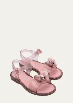 Mini MelissaGirl's Bow PVC Sandals, Baby/Toddlers