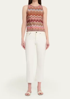 MissoniMulticolor Snake Chevron Knit Tank Top