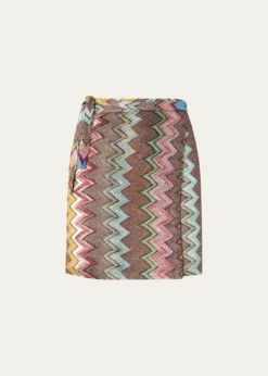MissoniZig-Zag Beach Mini Skirt