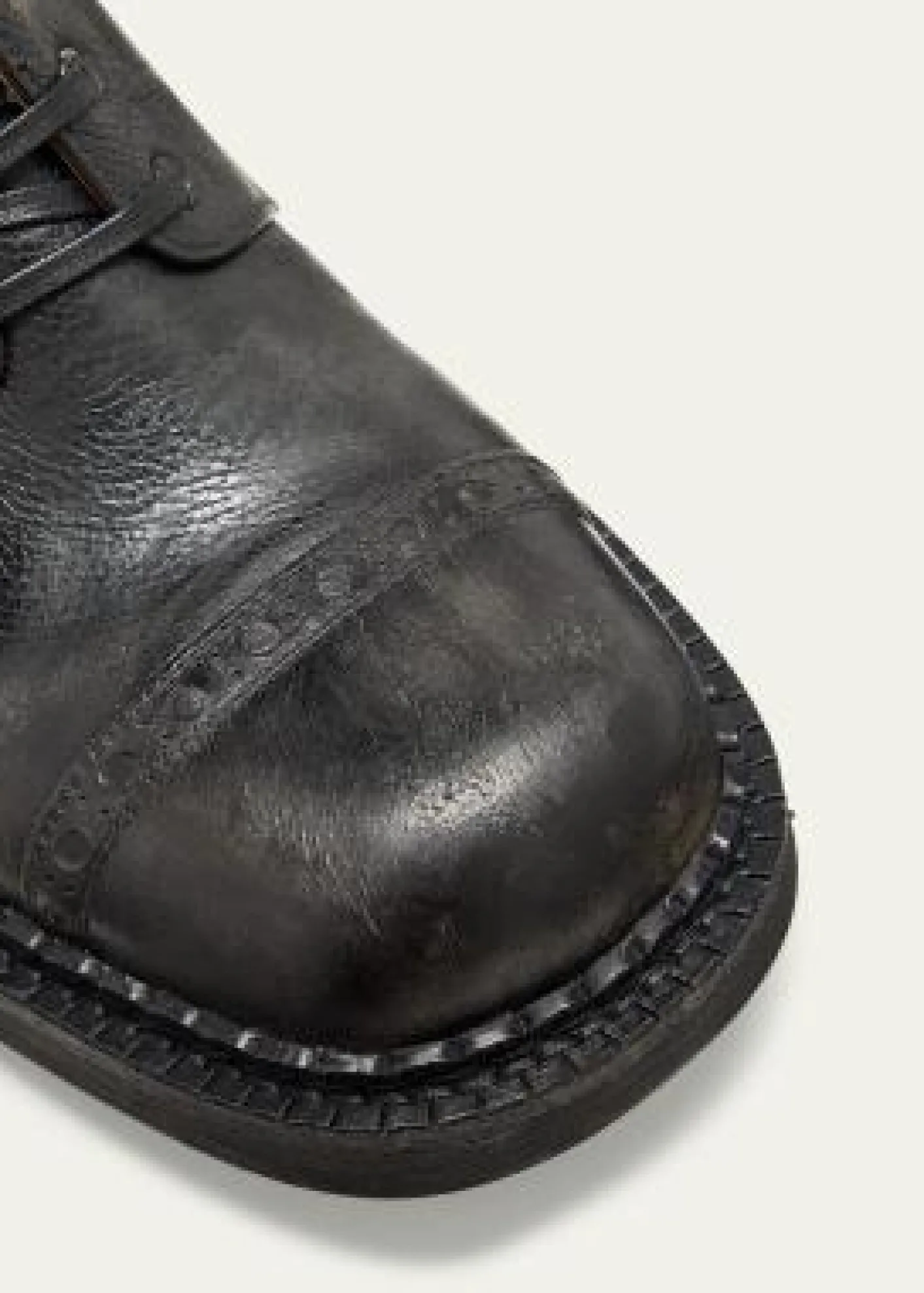 Miu MiuAntic Buckle Distressed Leather Knee-High Boots