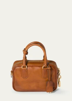 Miu MiuArcadie Aged Leather Top-Handle Bag