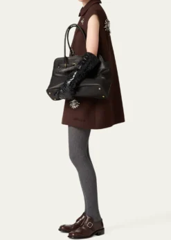 Miu MiuAventure Large Leather Shoulder Bag