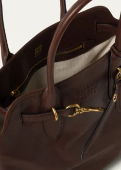 Miu MiuAventure Large Leather Shoulder Bag