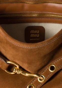 Miu MiuAventure Large Suede Shoulder Bag