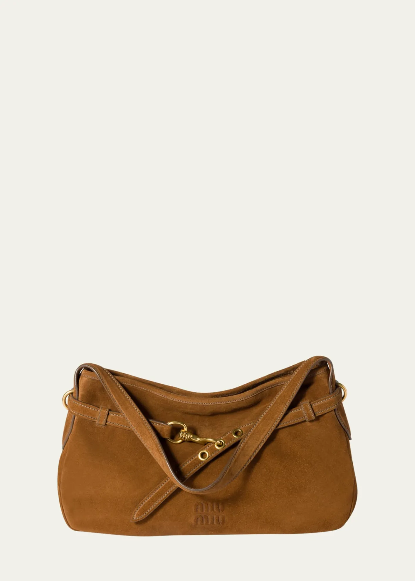 Miu MiuAventure Large Suede Shoulder Bag