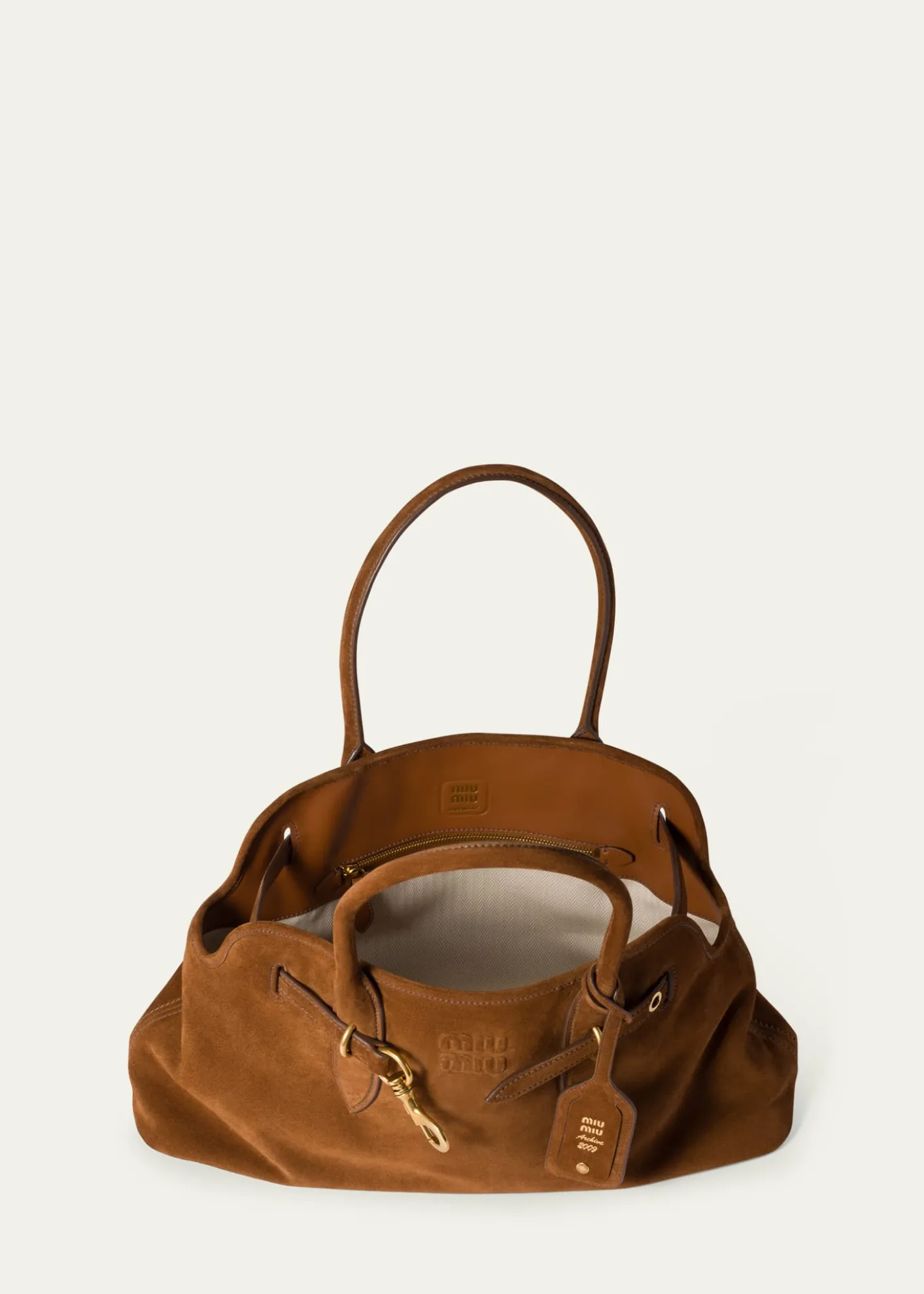Miu MiuAventure Suede Shoulder Bag