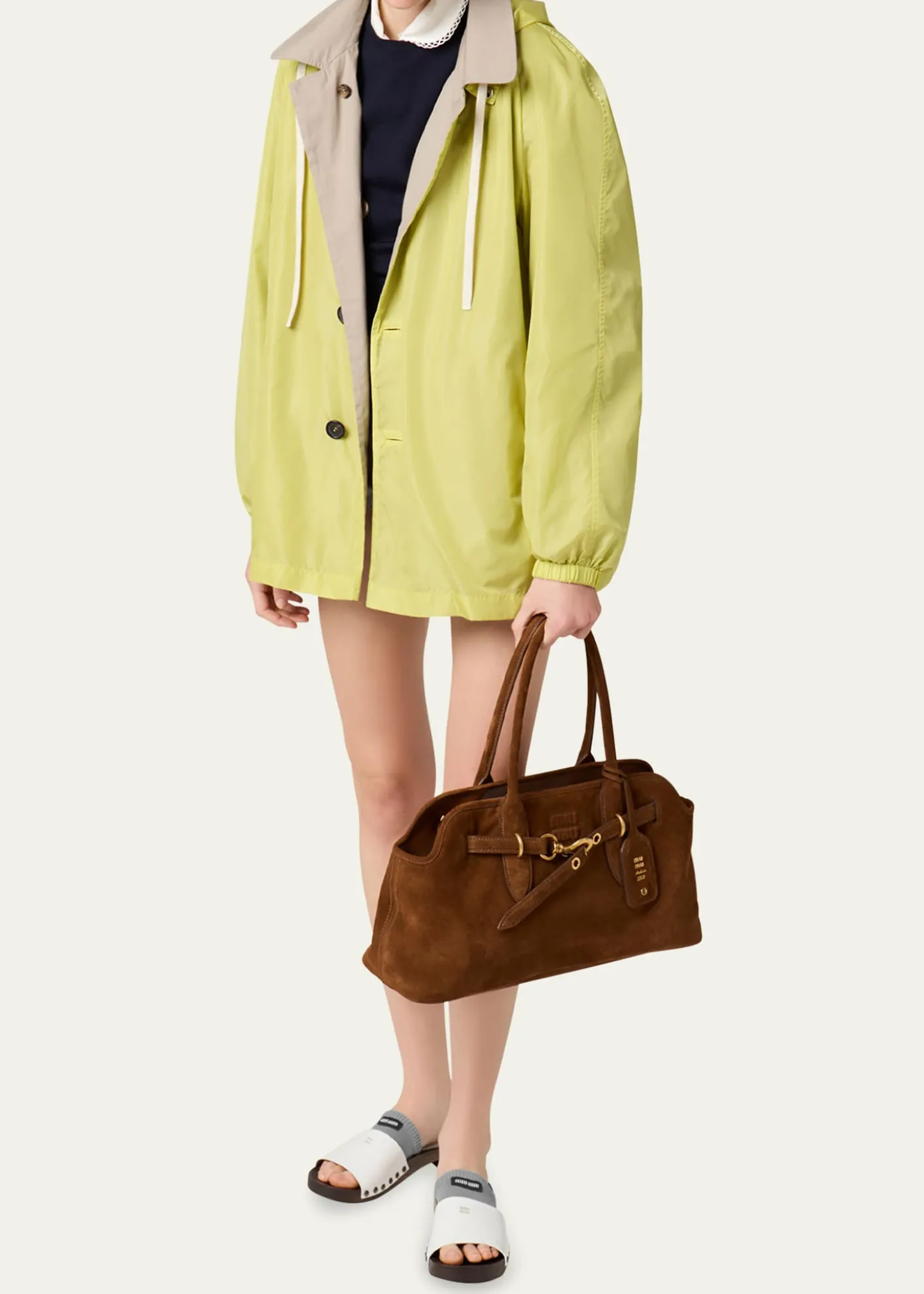 Miu MiuAventure Suede Shoulder Bag