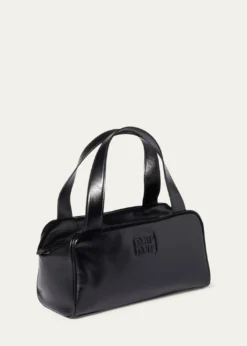 Miu MiuBauletto Glossy Leather Top-Handle Bag
