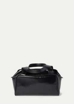 Miu MiuBauletto Glossy Leather Top-Handle Bag