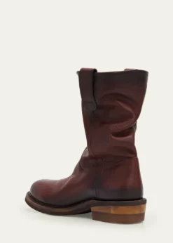 Miu MiuFoule Leather Mid-Calf Boots