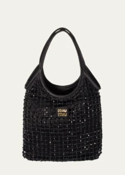 Miu MiuIvy Beaded Duchesse Shoulder Bag