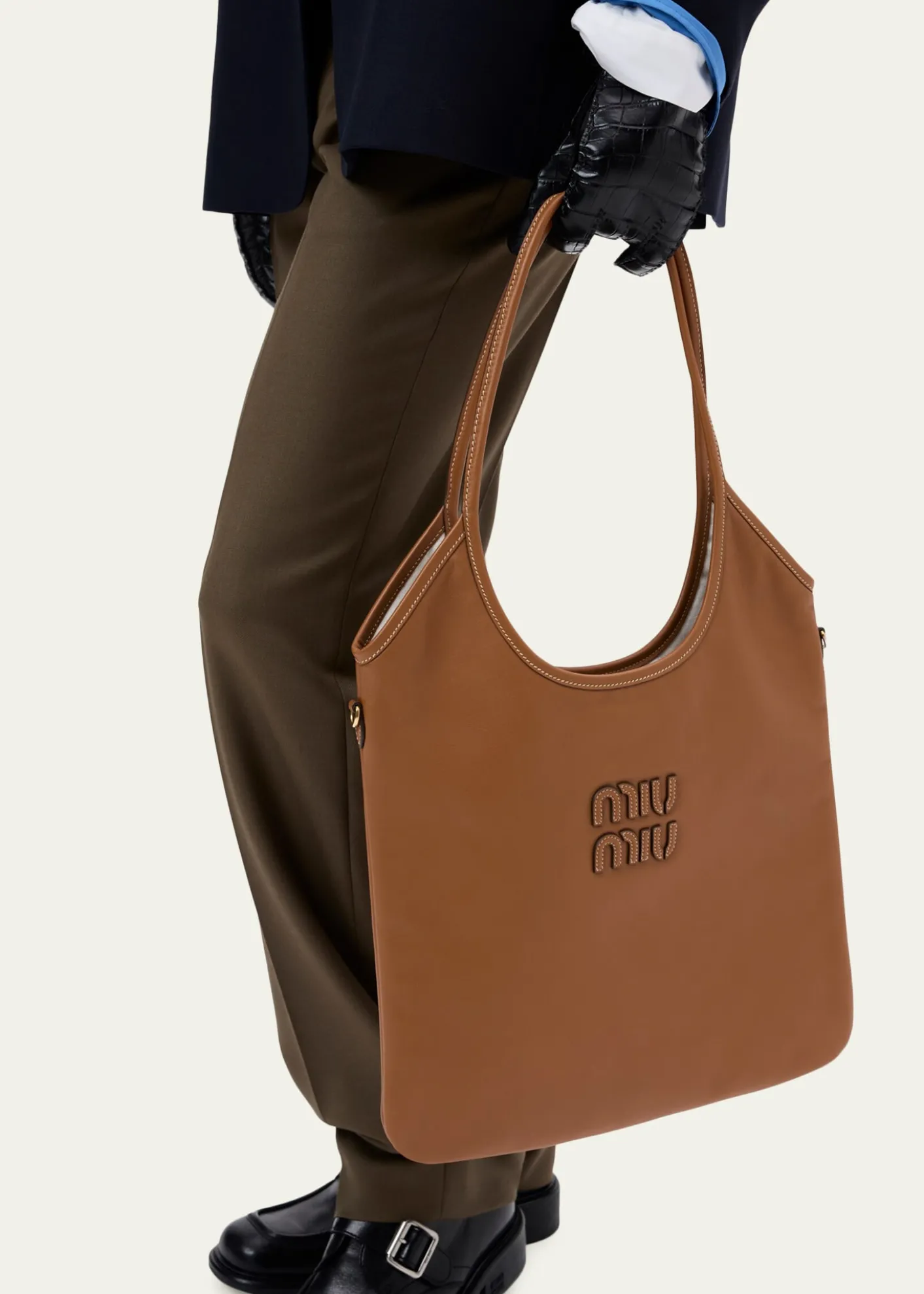 Miu MiuIvy Leather Tote Bag