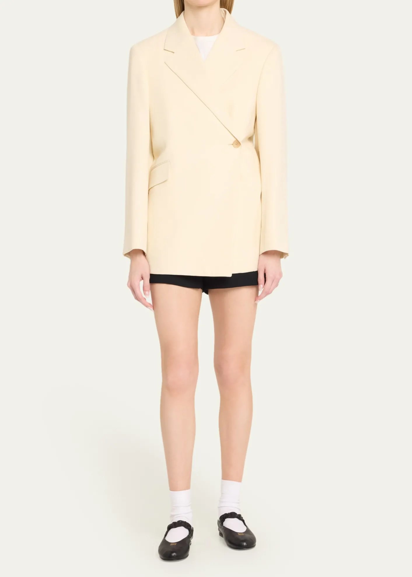 Miu MiuLeather Band Ballerina Flats