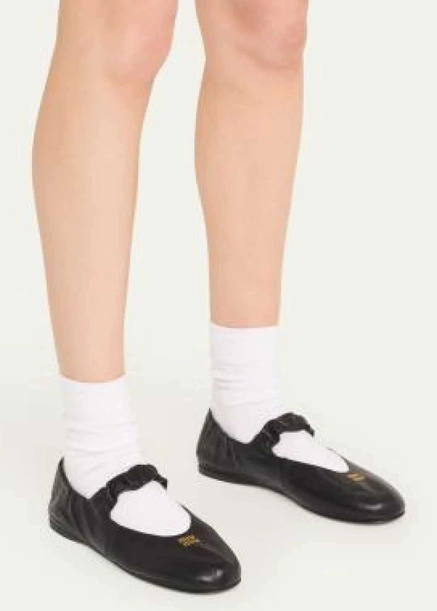 Miu MiuLeather Band Ballerina Flats