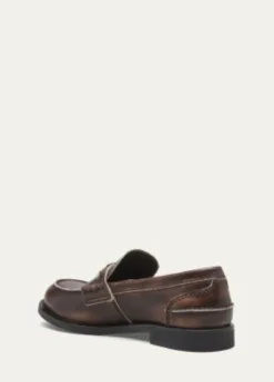 Miu MiuLeather Coin Penny Loafers