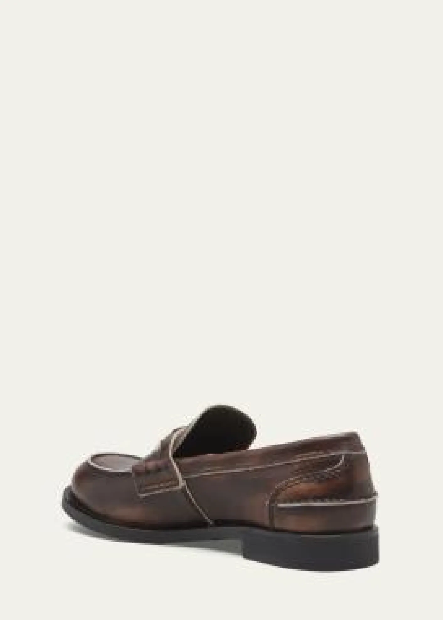 Miu MiuLeather Coin Penny Loafers