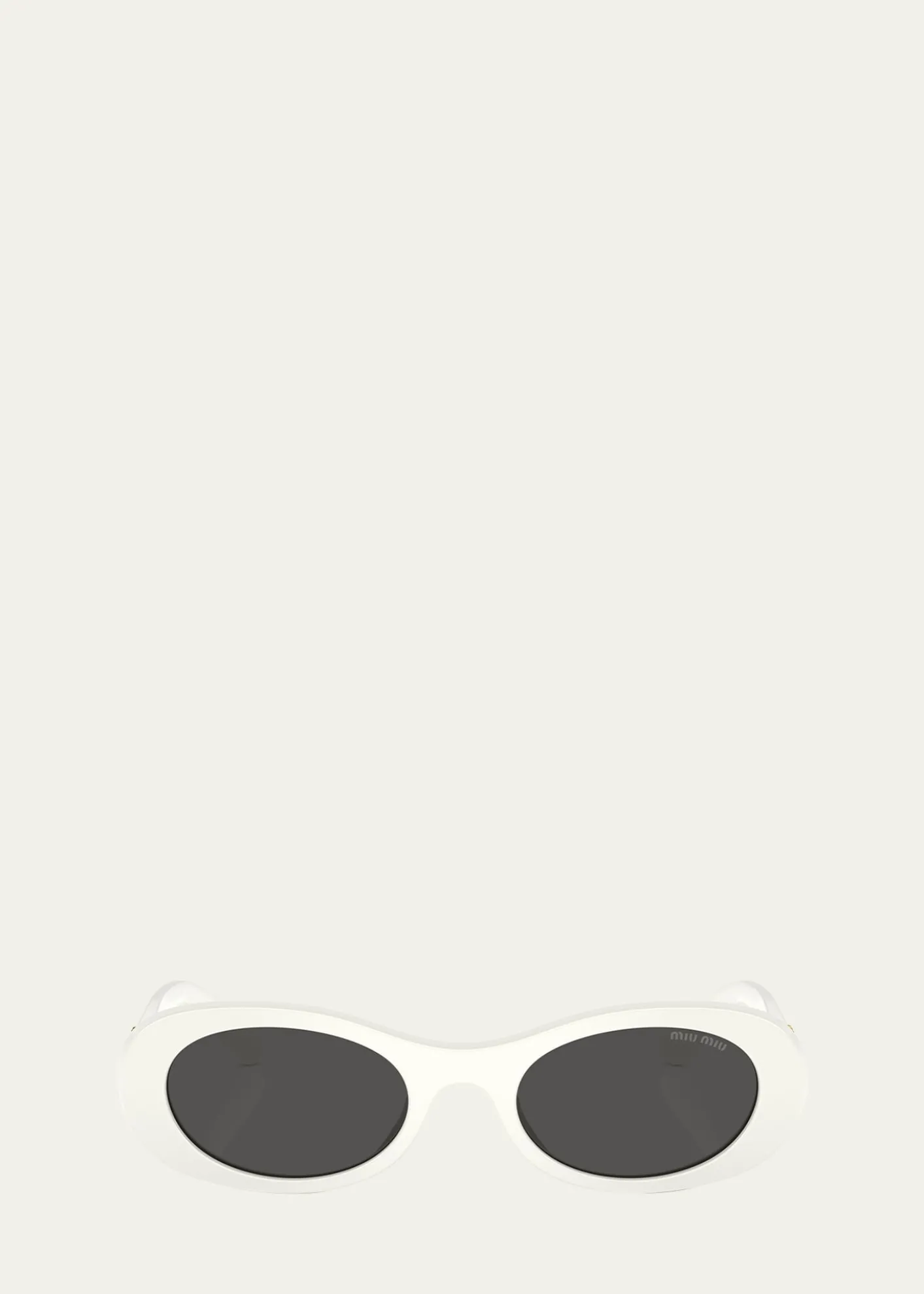 Miu MiuLogo Acetate Oval Sunglasses