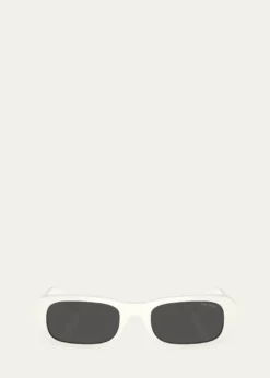 Miu MiuLogo Acetate Rectangular Sunglasses