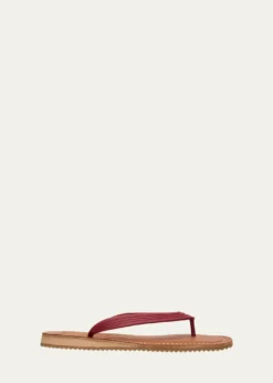Miu MiuLogo Flat Thong Sandals