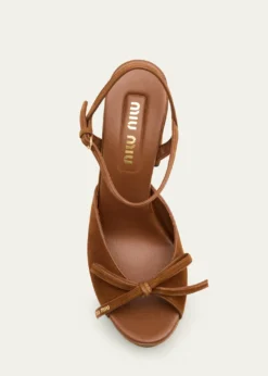 Miu Miu110mm Calzature Suede Platform Sandals