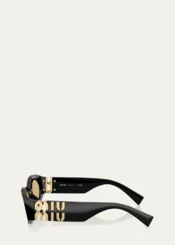 Miu MiuMU 11WS Acetate Oval Sunglasses