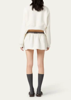 Miu MiuPiquet Cropped Zip Jacket