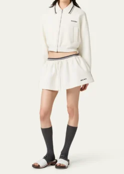 Miu MiuPiquet Cropped Zip Jacket
