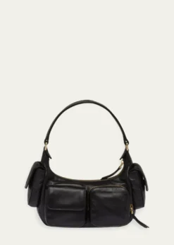 Miu MiuPocket Napa Leather Shoulder Bag