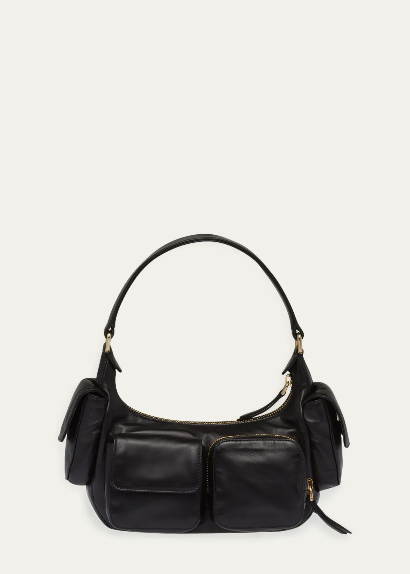 Miu MiuPocket Napa Leather Shoulder Bag